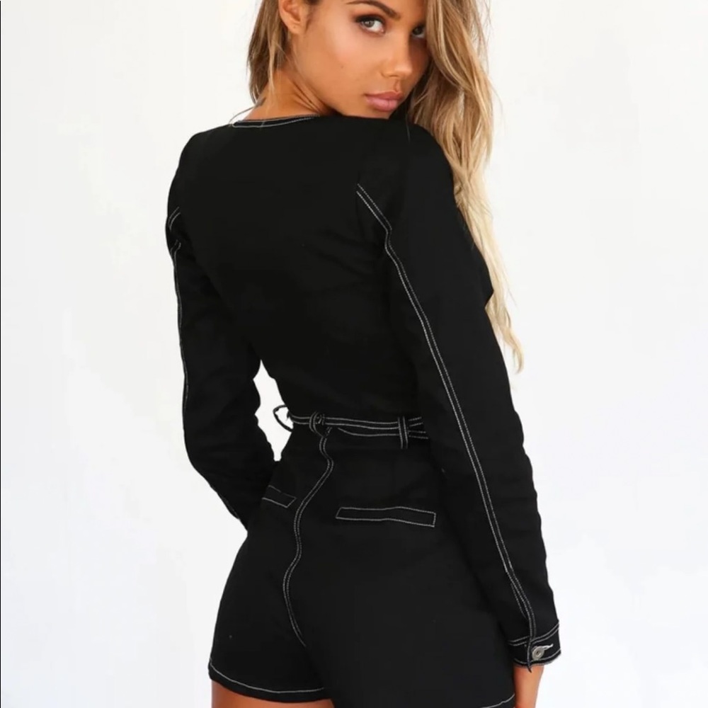 Black Romper Sz S - Picture 4 of 4